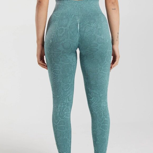 Adapt Animal Seamless Leggings - Iceberg Blue/Thunder Blue XS - Picture 5 of 13